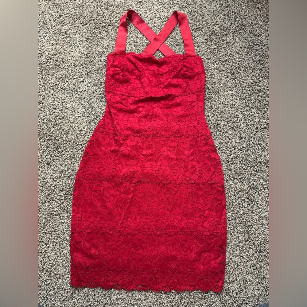 Guess Scarlet Lace Backless Dress